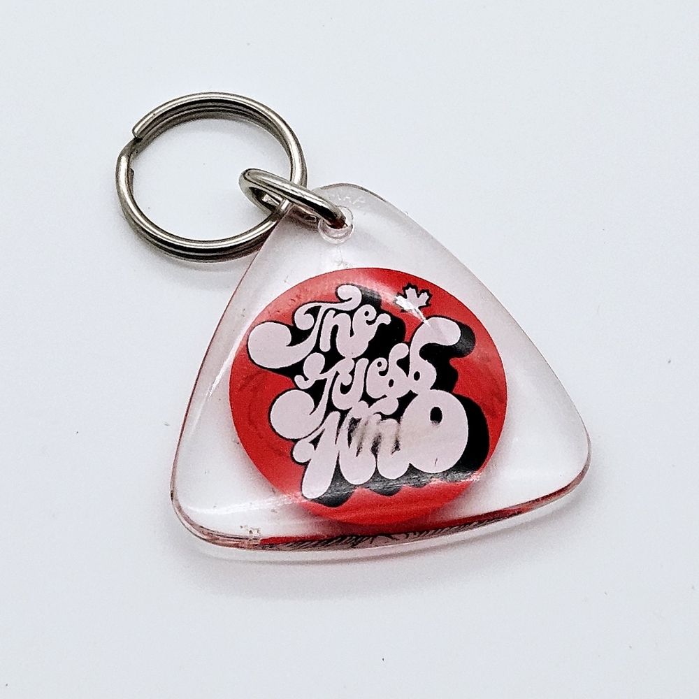 VINTAGE | "The Guess Who" band Burton Cummings retro acrylic keychain